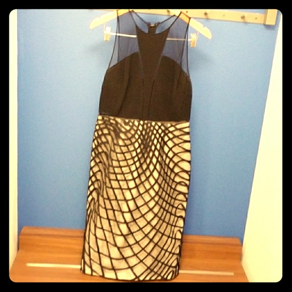 Sachin + Babi Noir Cocktail LBD Dress Prom